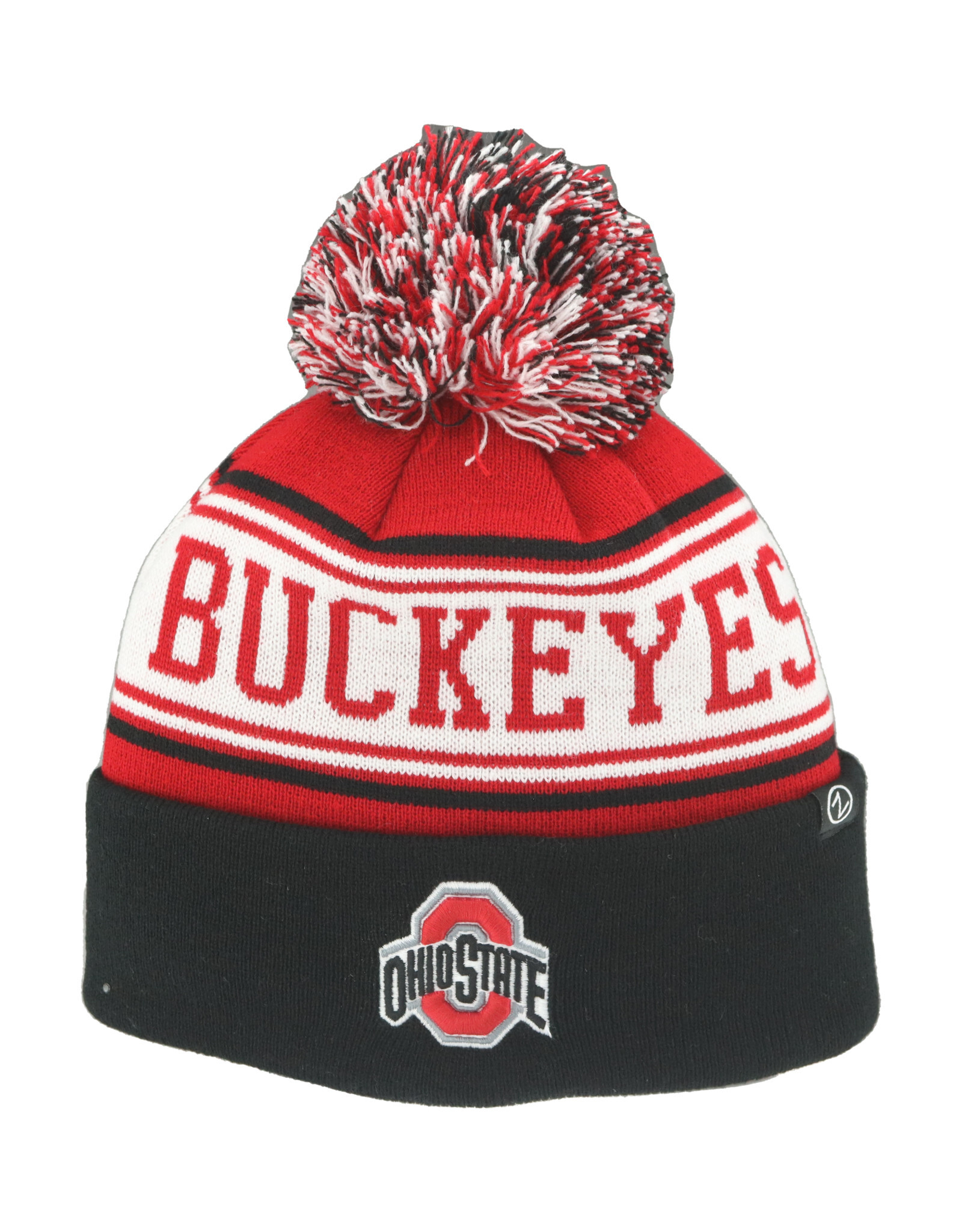Zephyr Ohio State Buckeyes Striped Cuffed Knit Hat