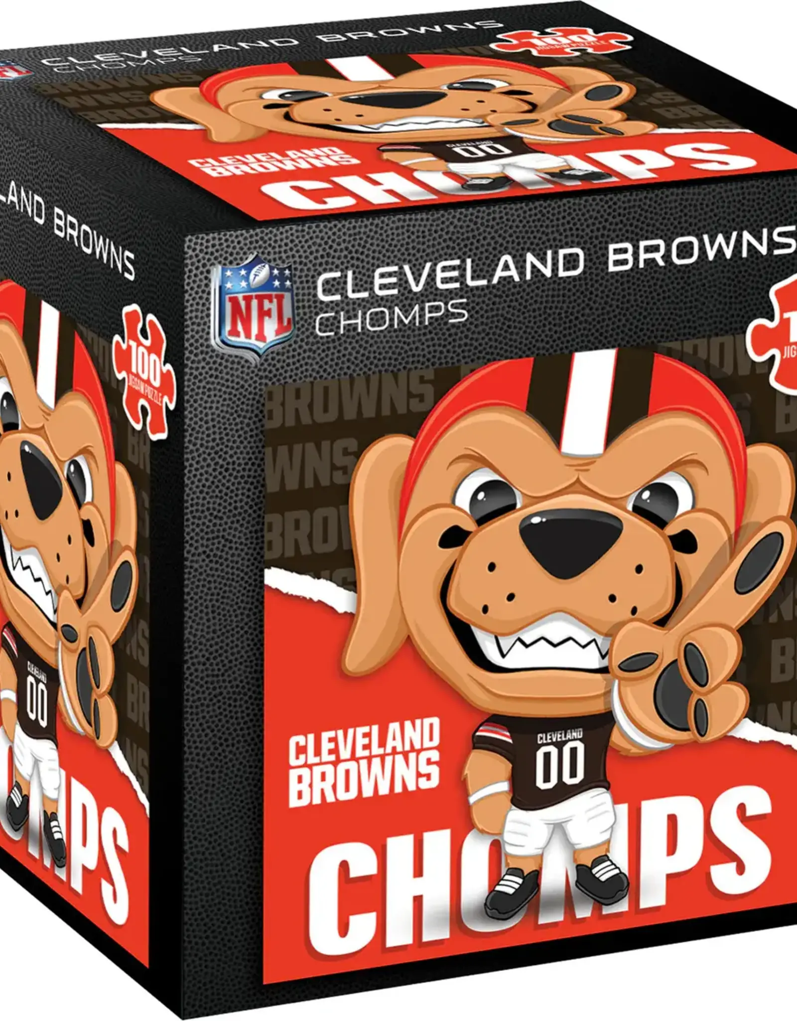 MASTERPIECES Cleveland Browns Mascot Chomps 100 Piece Puzzle / FINAL SALE