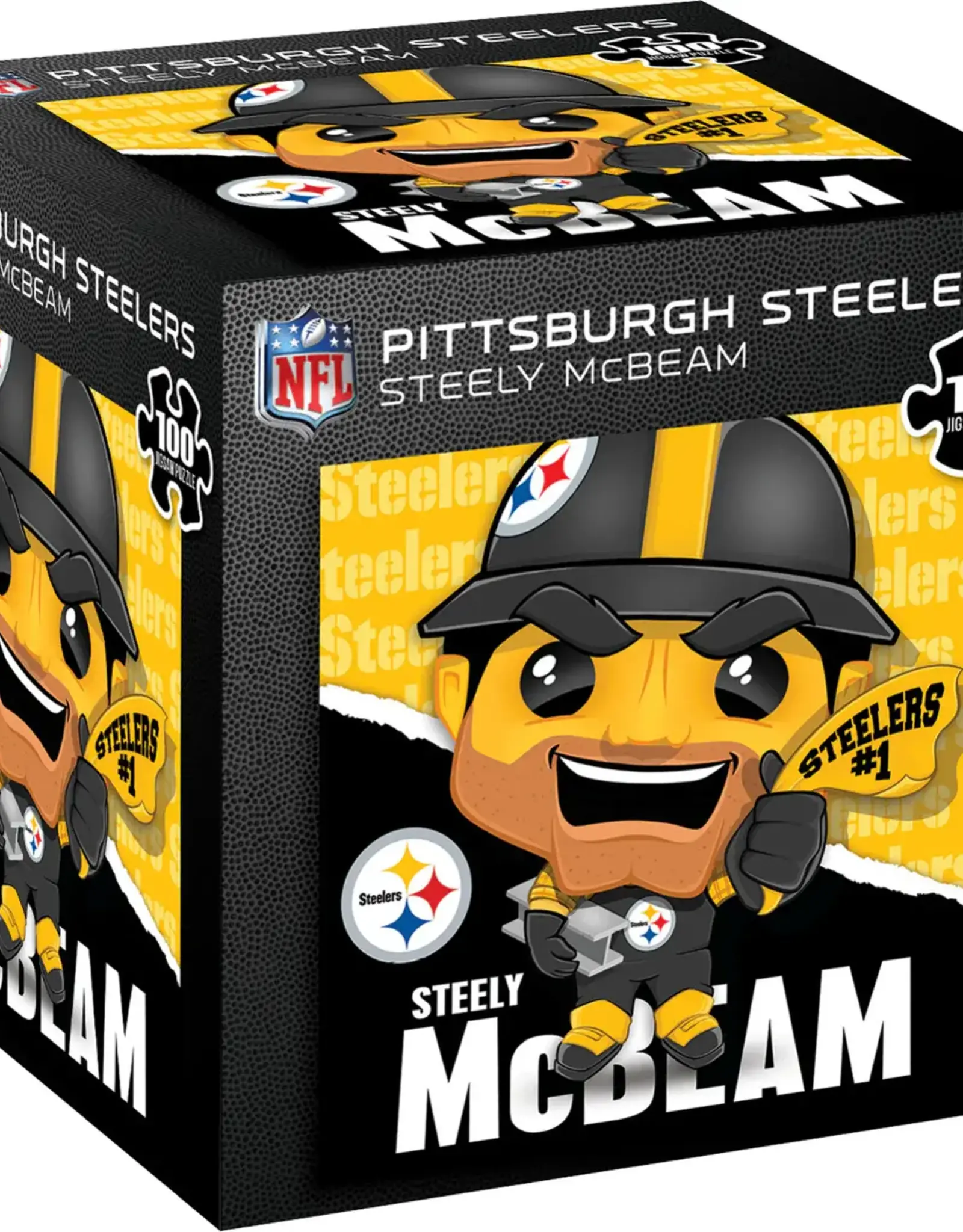MASTERPIECES Pittsburgh Steelers Mascot Steely McBeam 100 Piece Puzzle / FINAL SALE