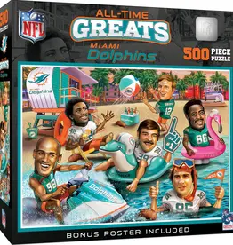 MASTERPIECES Miami Dolphins All-Time Greats 500 Piece Puzzle