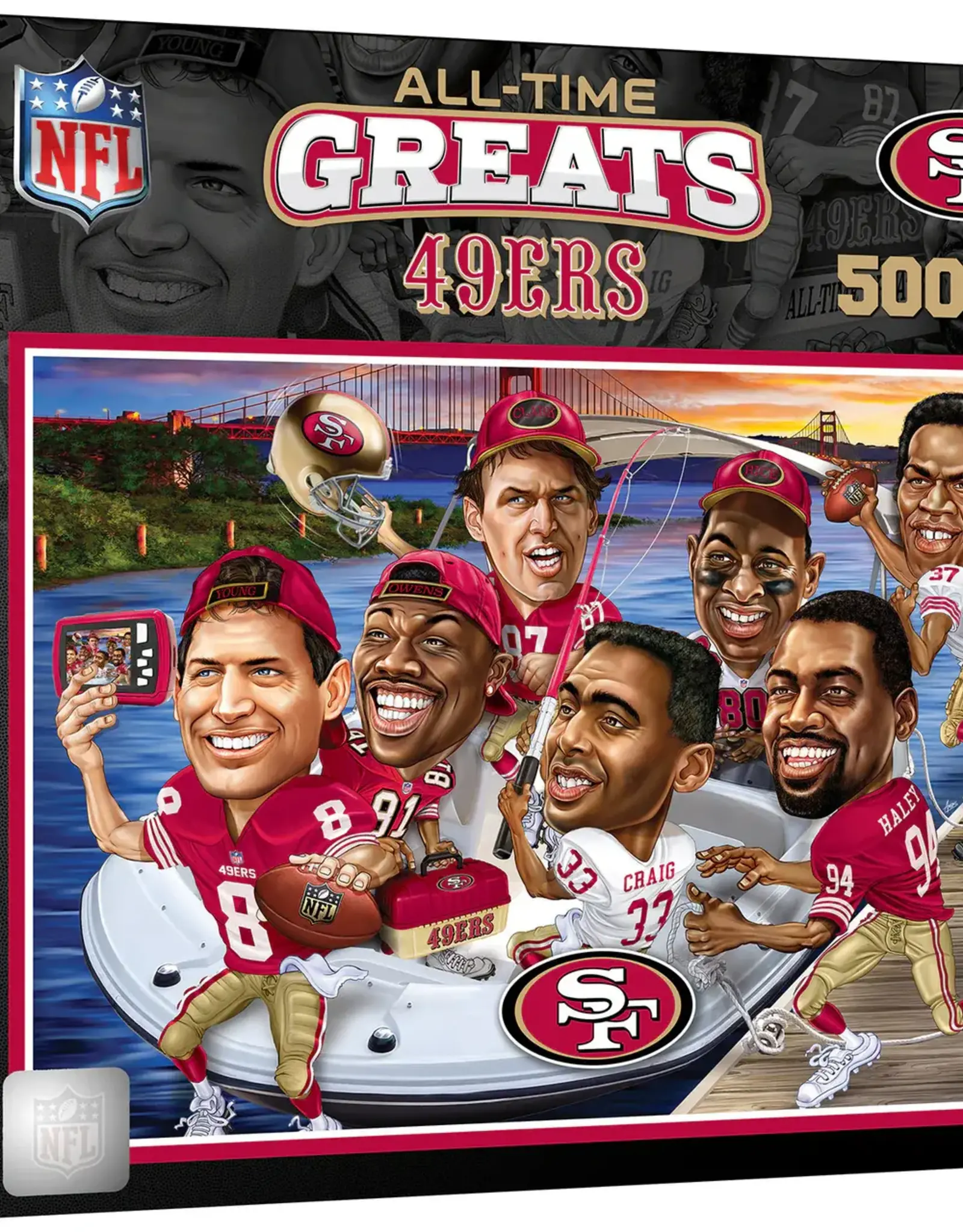 MASTERPIECES San Francisco 49ers All-Time Greats 500 Piece Puzzle
