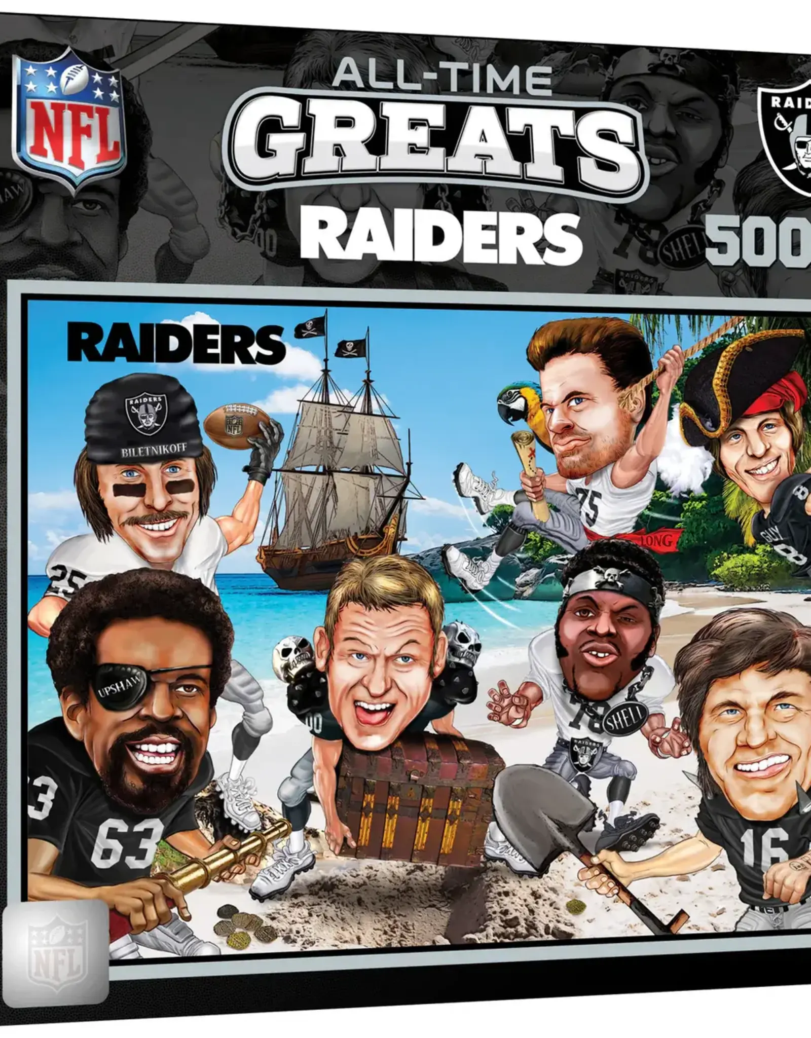MASTERPIECES Las Vegas Raiders All-Time Greats 500 Piece Puzzle