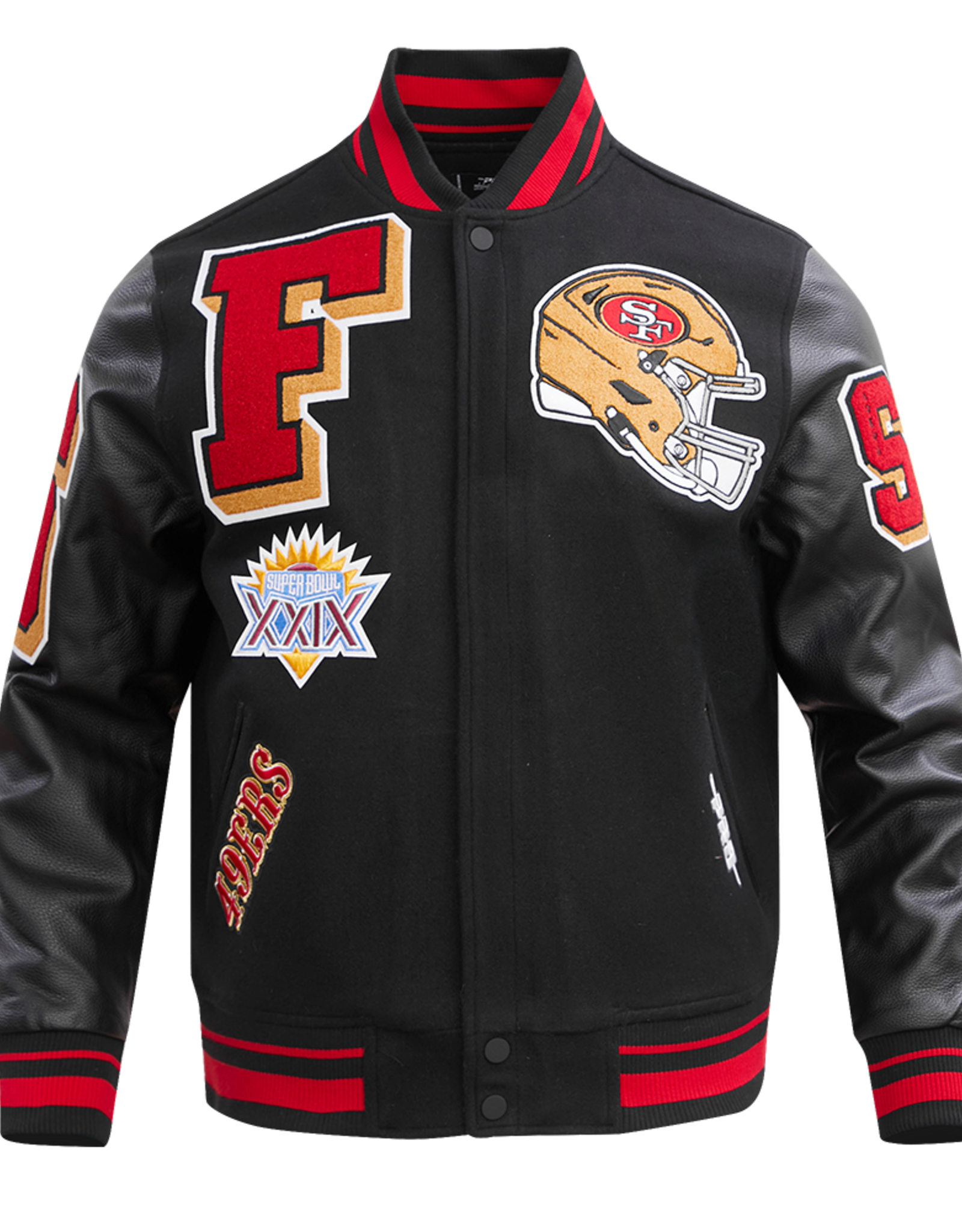 Pro Standard San Francisco 49ers Men' Mash Up Varsity Jacket