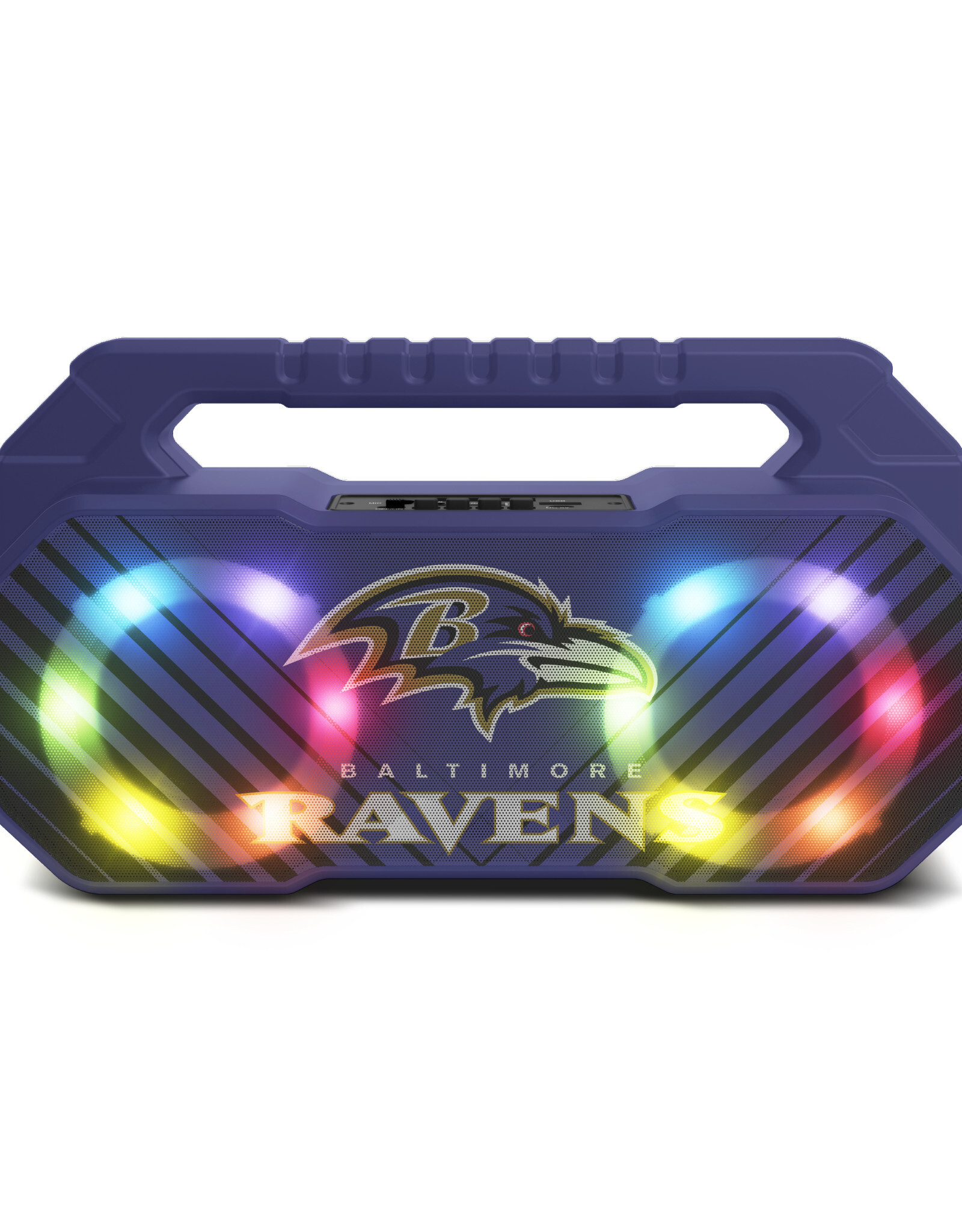 Prime Brands Group Baltimore Ravens LED Boom Box Speaker
