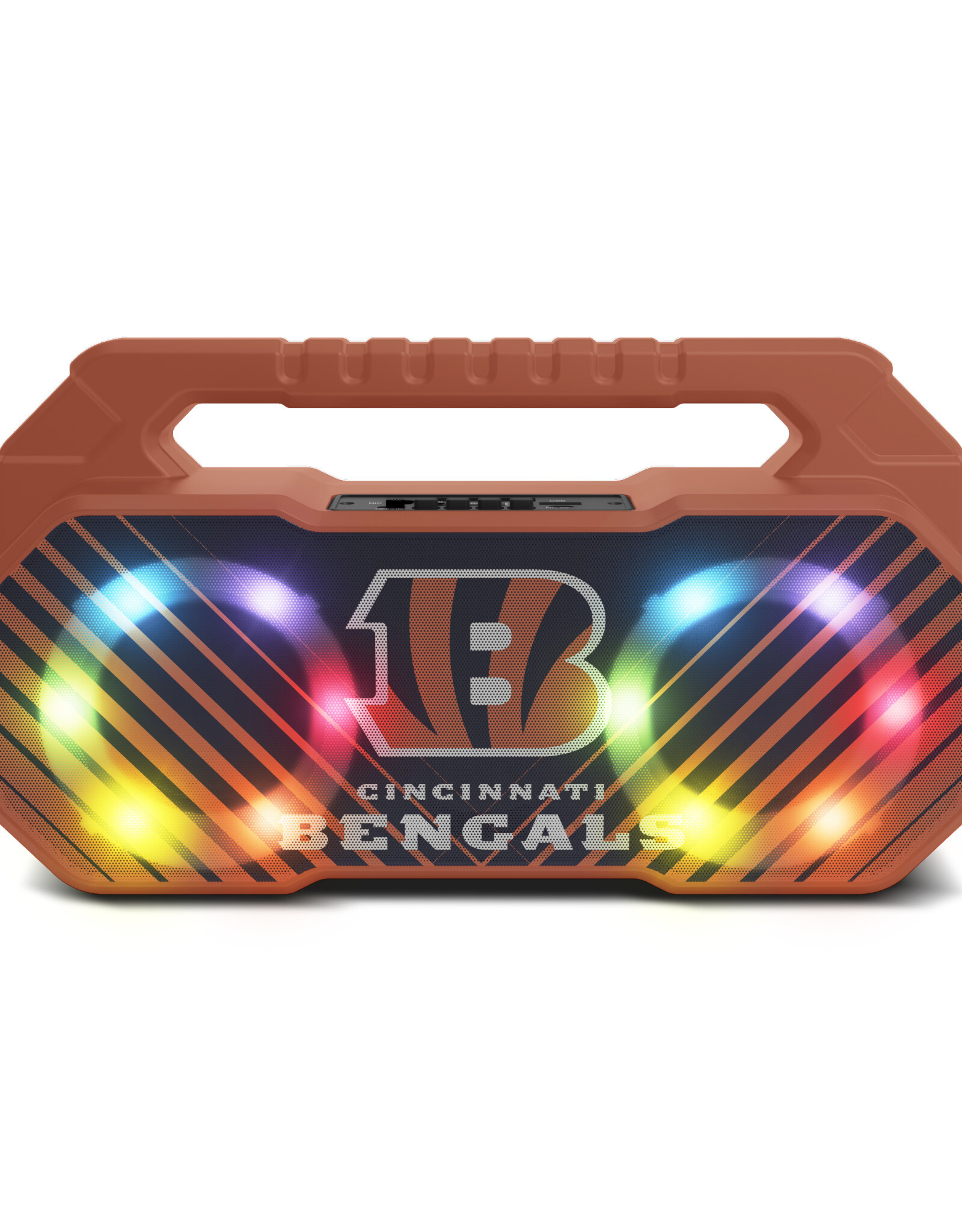 Prime Brands Group Cincinnati Bengals LED Boom Box Speaker