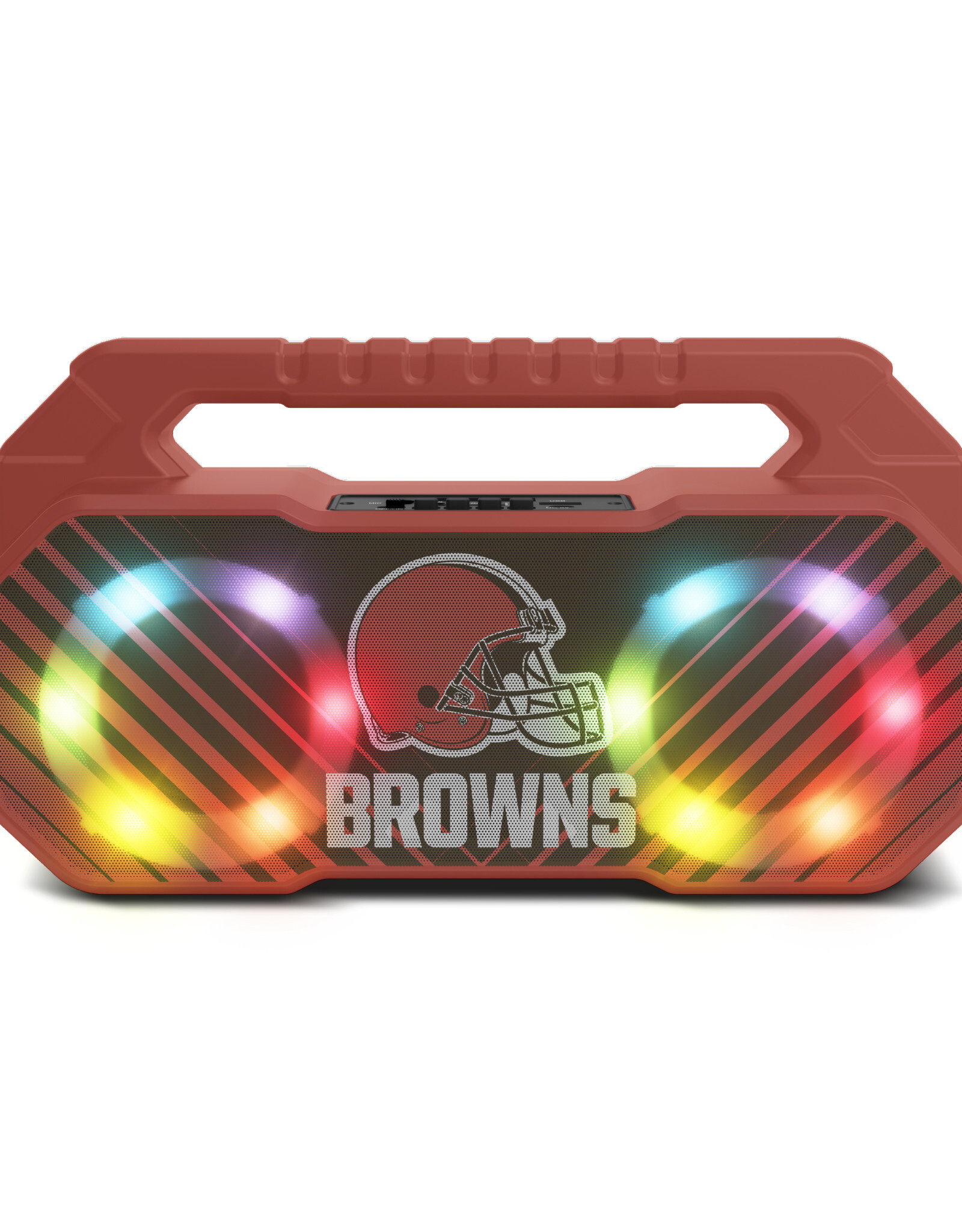 Prime Brands Group Cleveland Browns LED Boom Box Speaker
