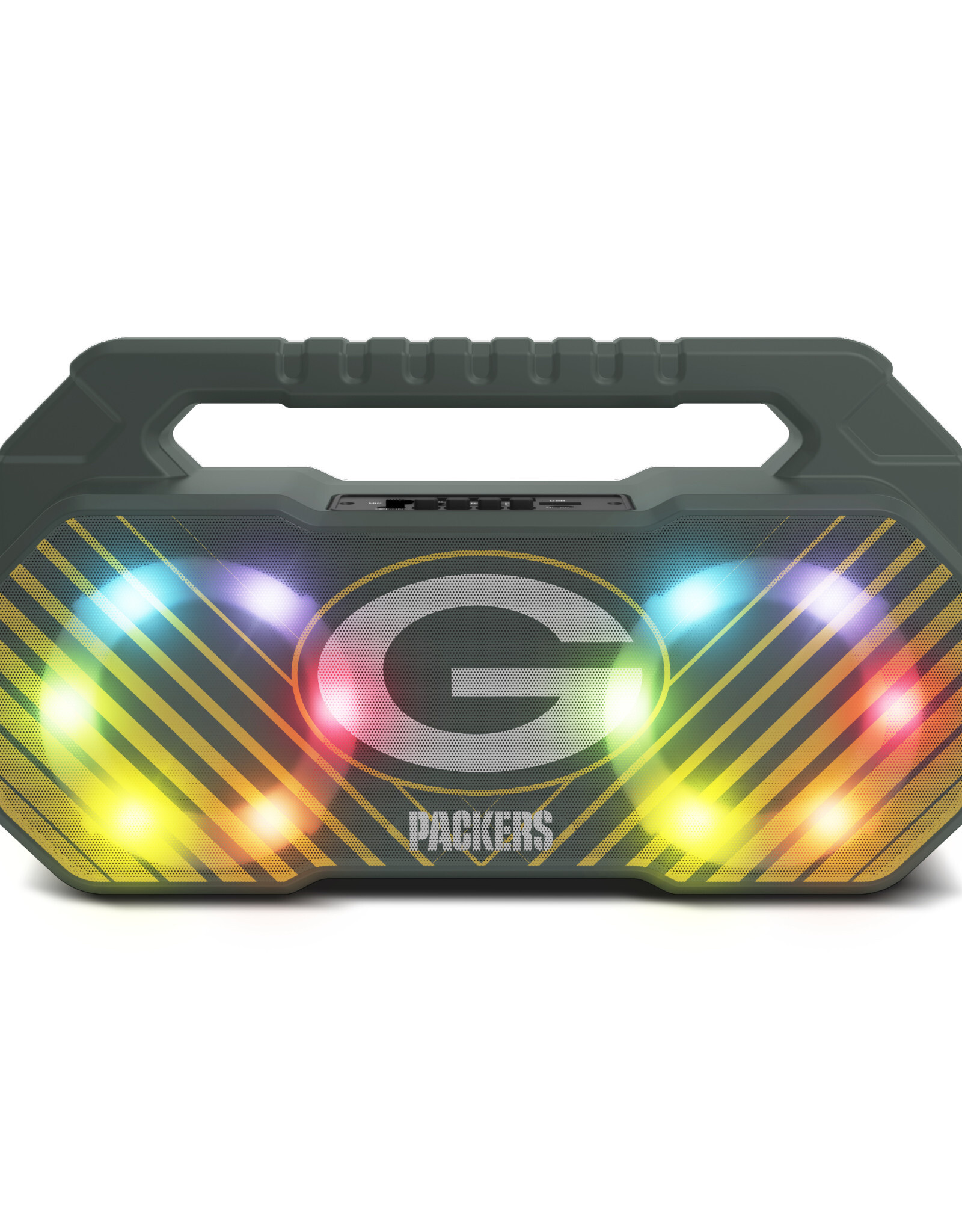 Prime Brands Group Green Bay Packers LED Boom Box Speaker