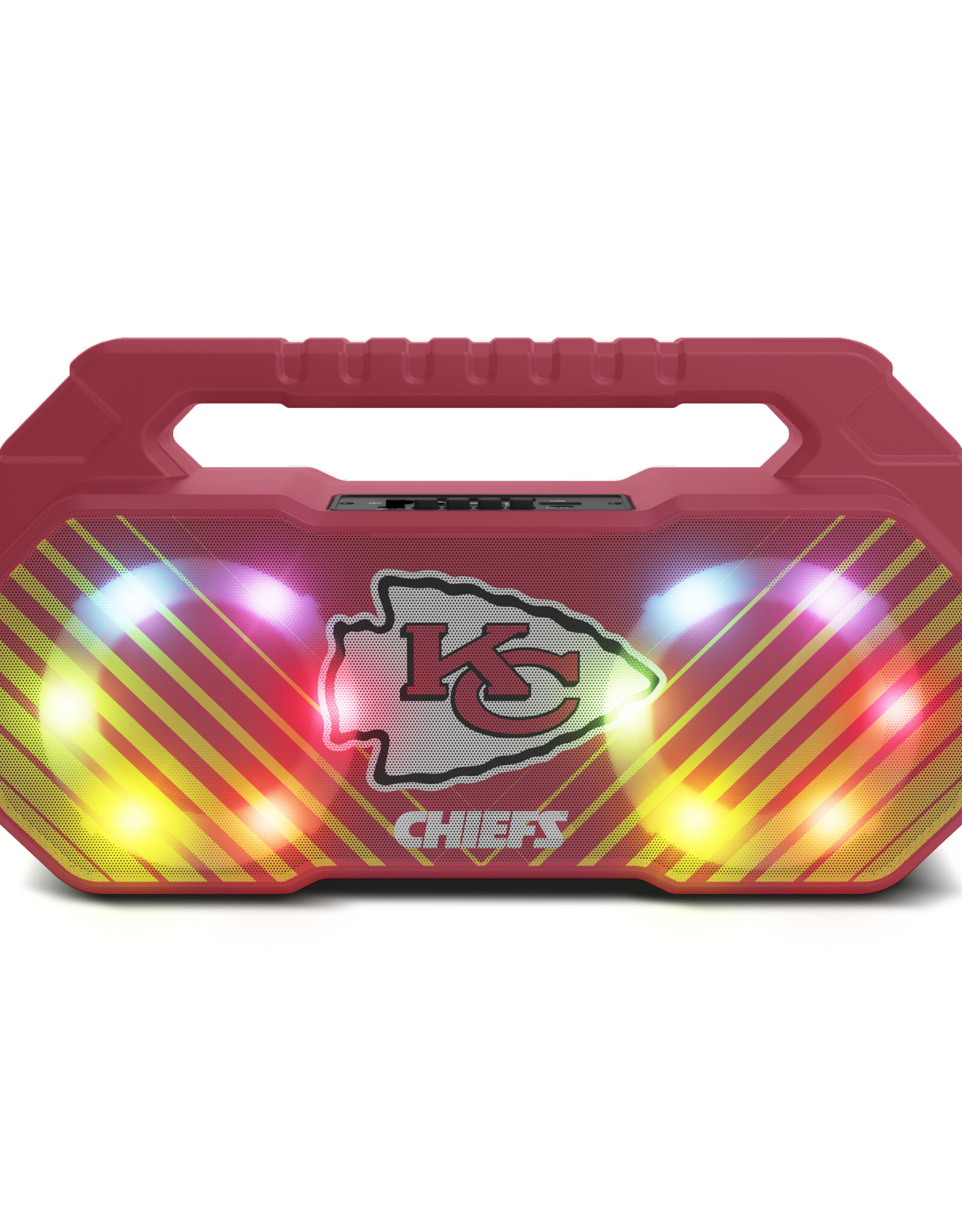 Prime Brands Group Kansas City Chiefs LED Boom Box Speaker