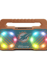 Prime Brands Group Miami Dolphins LED Boom Box Speaker