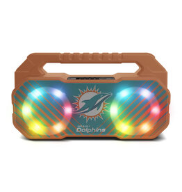 Prime Brands Group Miami Dolphins LED Boom Box Speaker