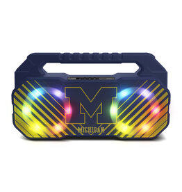 Prime Brands Group Michigan Wolverines LED Boom Box Speaker
