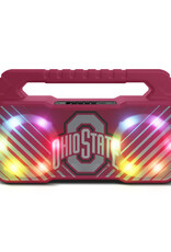 Prime Brands Group Ohio State Buckeyes LED Boom Box Speaker
