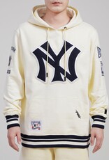 Pro Standard New York Yankees Men's Retro Classic Fleece Pullover Hoodie - Eggshell