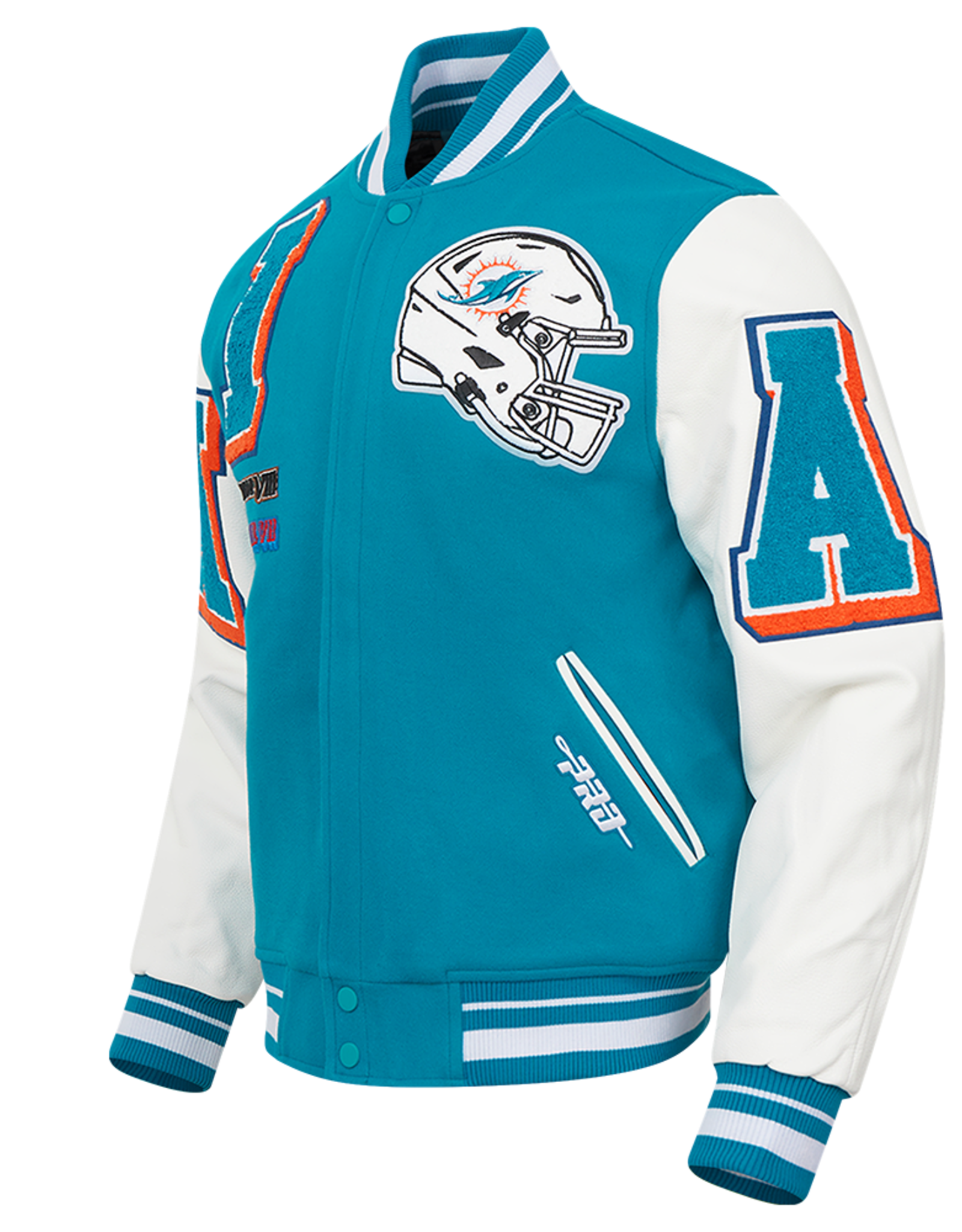 Pro Standard Miami Dolphins Men's Mash Up Varsity Jacket