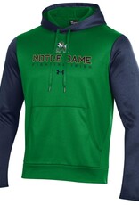 Under Armour Notre Dame Fighting Irish Men's Armour Fleece Colorblock Pullover Hoodie