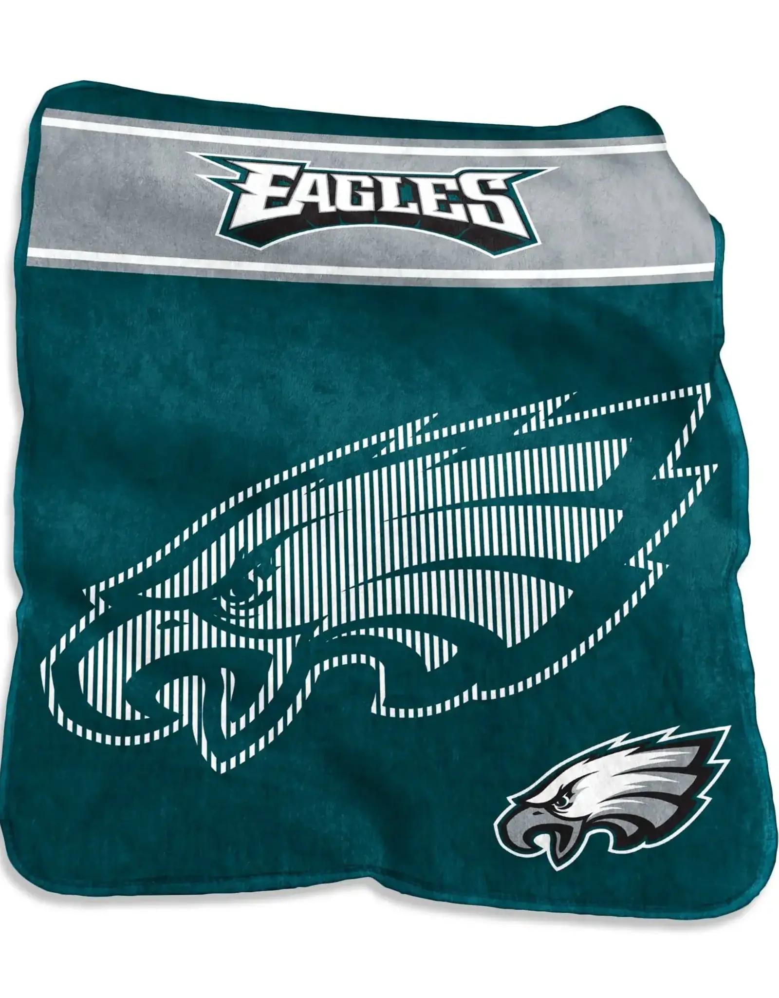 Logo Brands Philadelphia Eagles 60x80 Raschel Plush Digitized Blanket