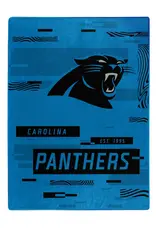 Northwest Carolina Panthers 60x80 Digitize Royal Plush Blanket
