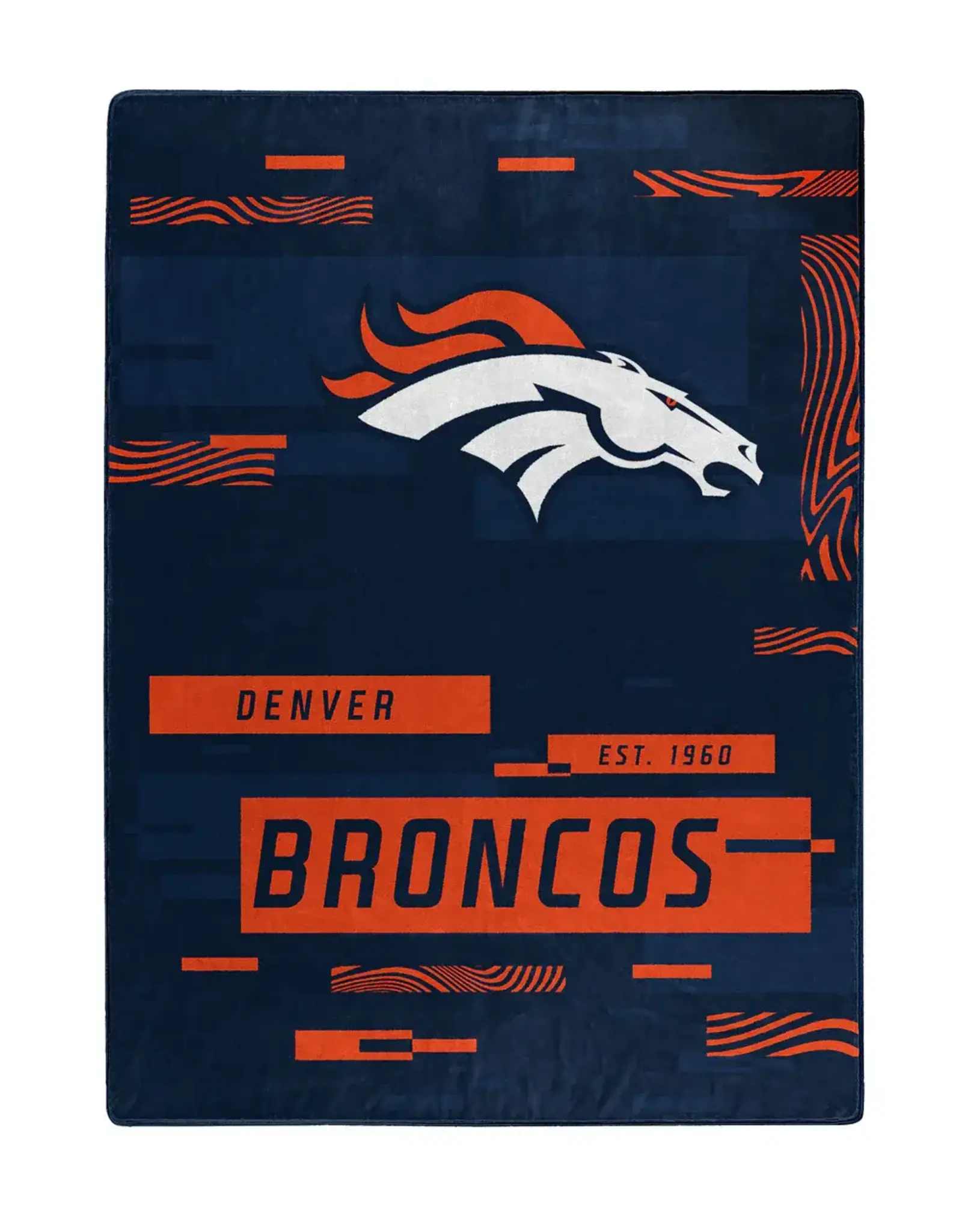 Northwest Denver Broncos 60x80 Digitize Royal Plush Blanket