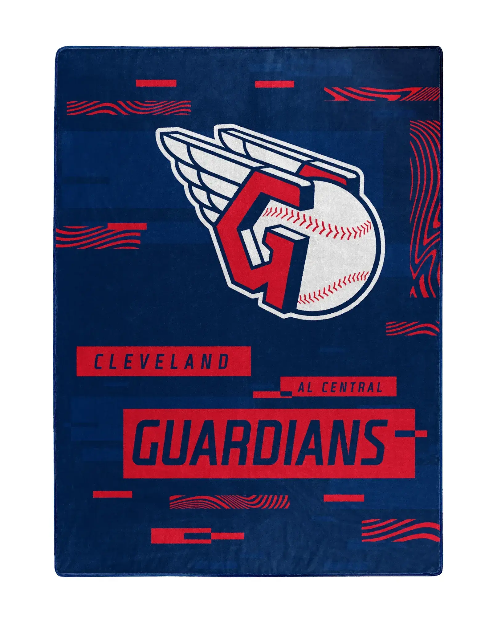 Northwest Cleveland Guardians 60x80 Digitize Royal Plush Blanket