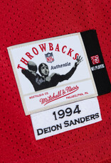 Mitchell & Ness San Francisco 49ers Men' 1994 Deion Sanders Dark Drop Shadow Jersey