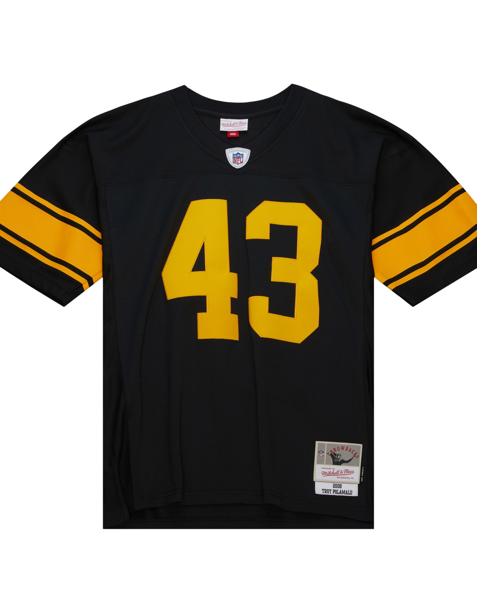 Mitchell & Ness Pittsburgh Steelers Men's 2008 Troy Polamalu Color Rush Jersey