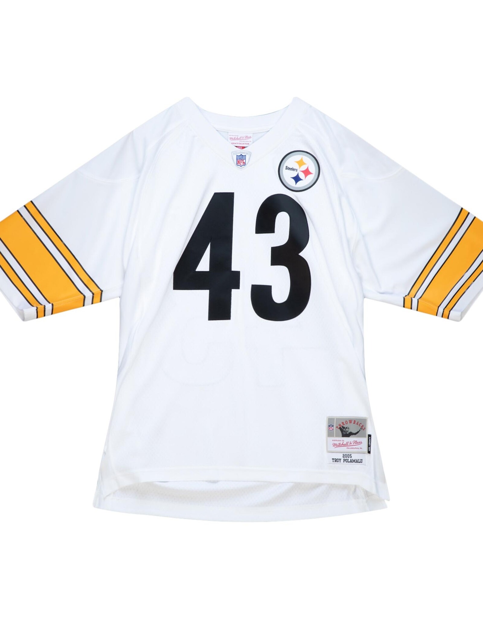 Mitchell & Ness Pittsburgh Steelers Men's 2008 Troy Polamalu Alternate Jersey - White
