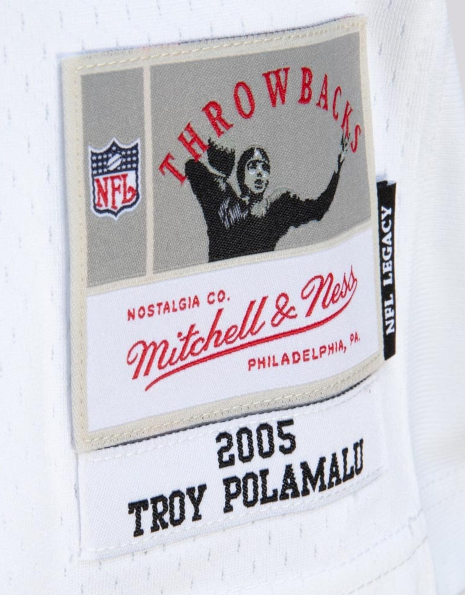 Mitchell & Ness Pittsburgh Steelers Men's 2008 Troy Polamalu Alternate Jersey - White