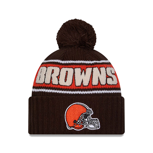 ☆年末セール REDDISH BROWN ／ KNIT CAP 2点セット Cleveland Browns NFL24 OnField Sport Knit Hat - Touchdown Gifts, Inc.
