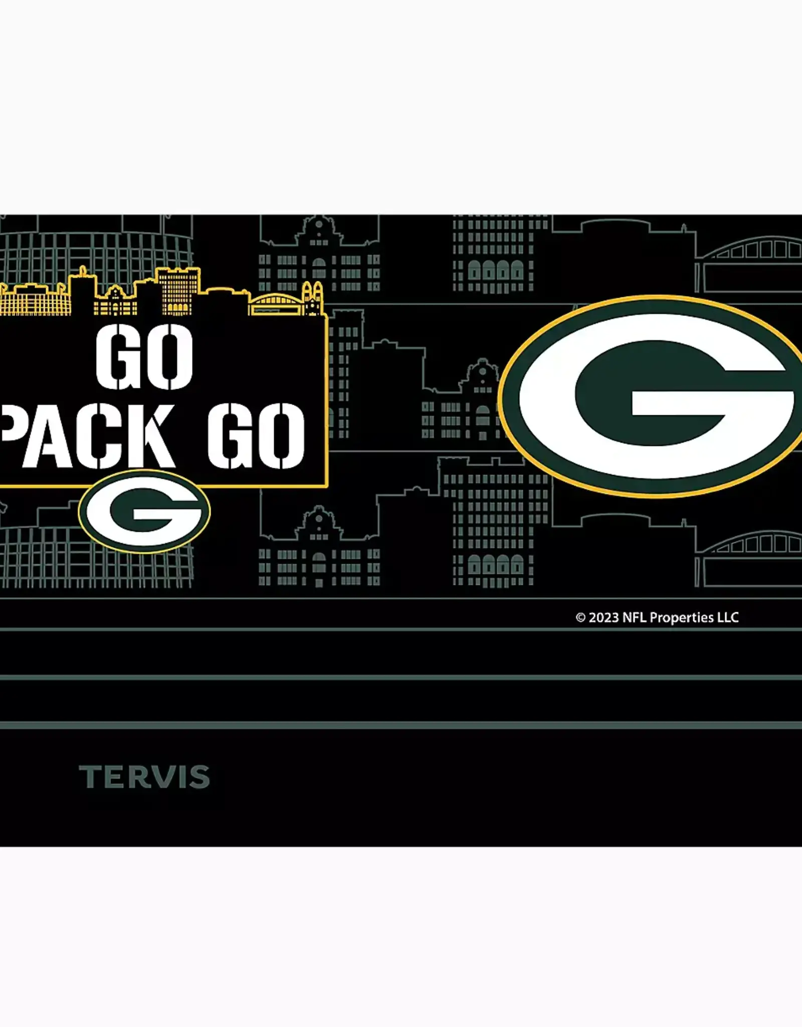 Tervis Green Bay Packers Tervis 20oz Stainless Slogan Skyline Tumbler