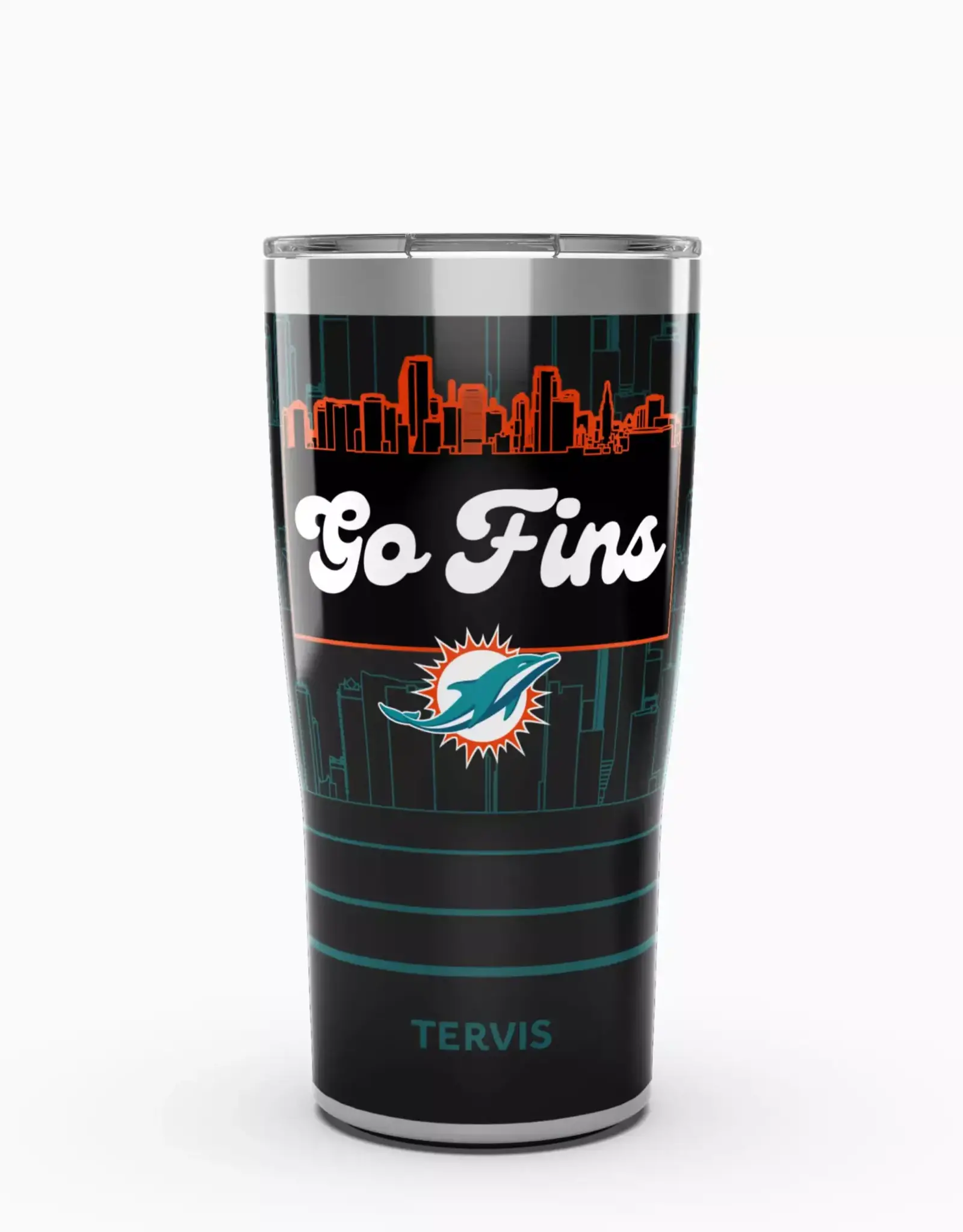 Tervis Miami Dolphins Tervis 20oz Stainless Slogan Skyline Tumbler