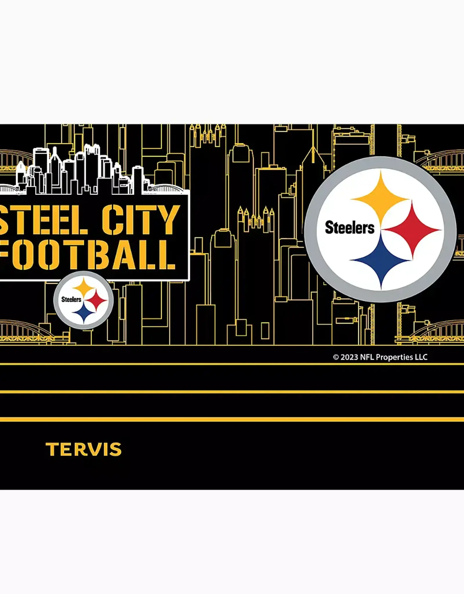 Tervis Pittsburgh Steelers Tervis 20oz Stainless Slogan Skyline Tumbler