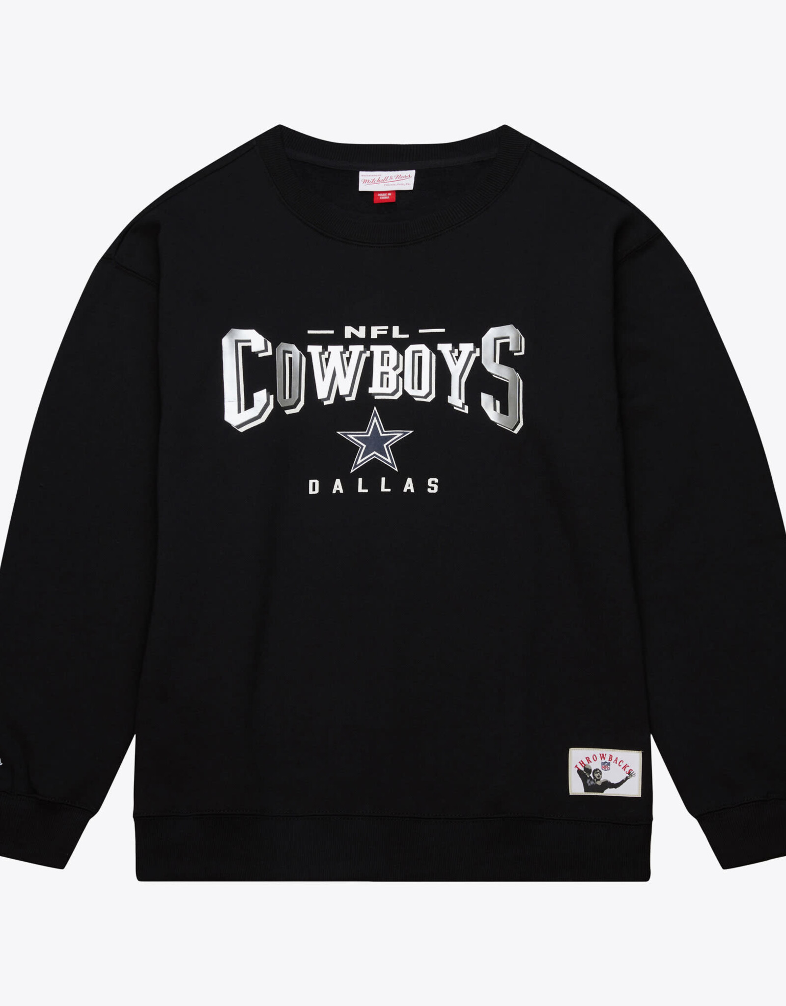 Mitchell & Ness Dallas Cowboys Men's Vintage Logo Fleece Crew