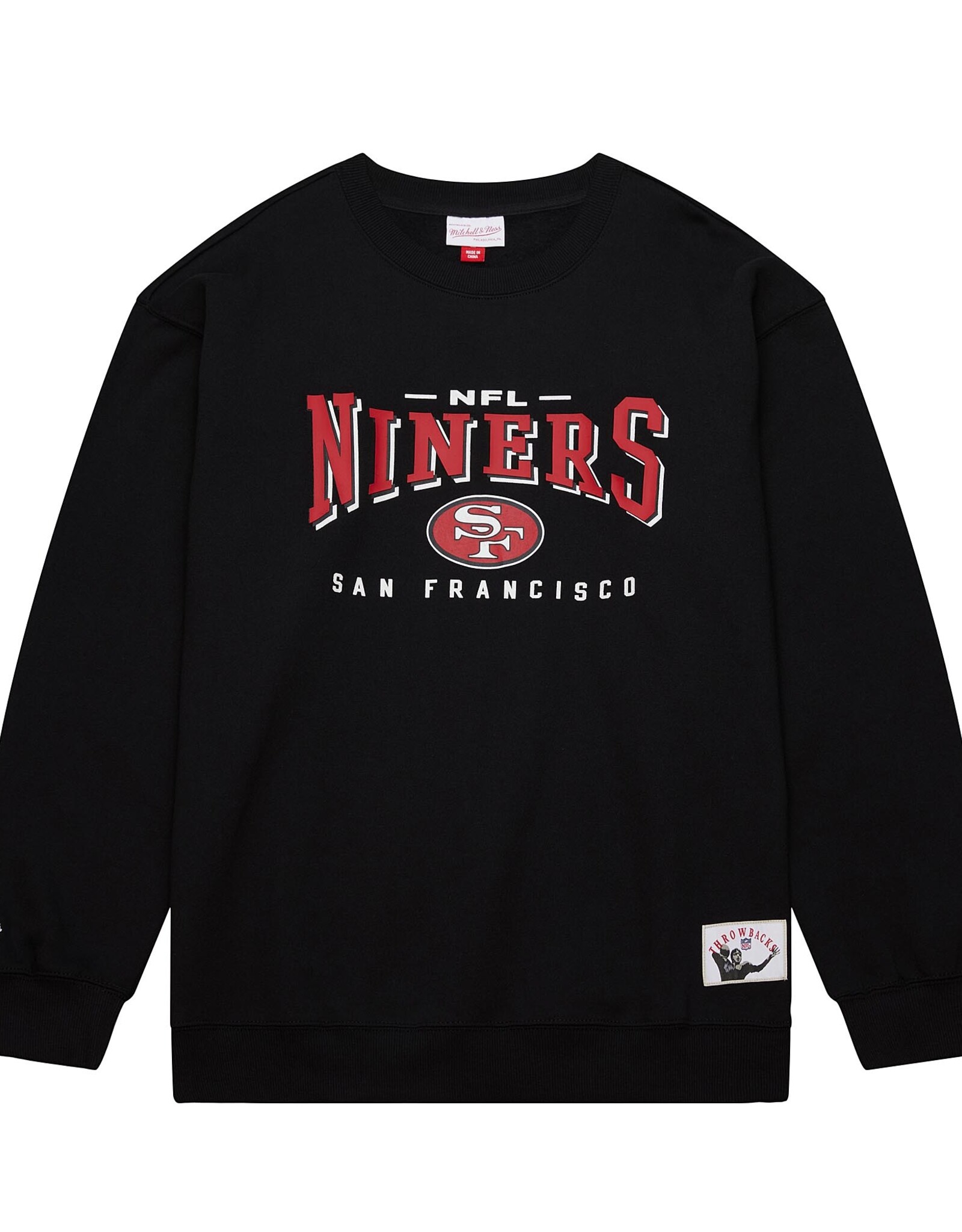 Mitchell & Ness San Francisco 49ers Men's Vintage Logo Fleece Crew