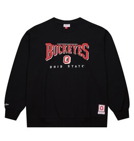 Mitchell & Ness Ohio State Buckeyes Men's Vintage Logo Fleece Crew