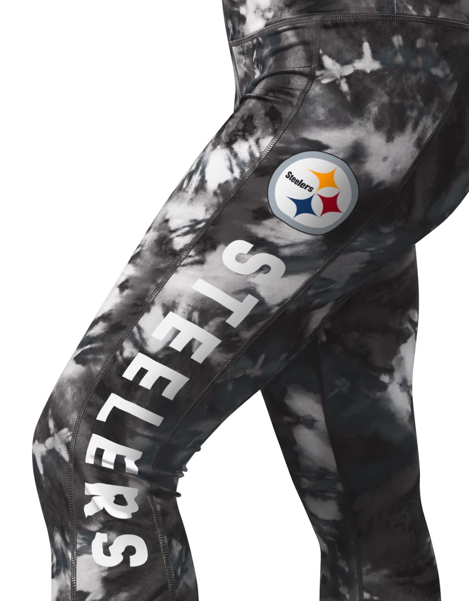 MSX Pittsburgh Steelers Women's Aubrey Splatter Print Leggings
