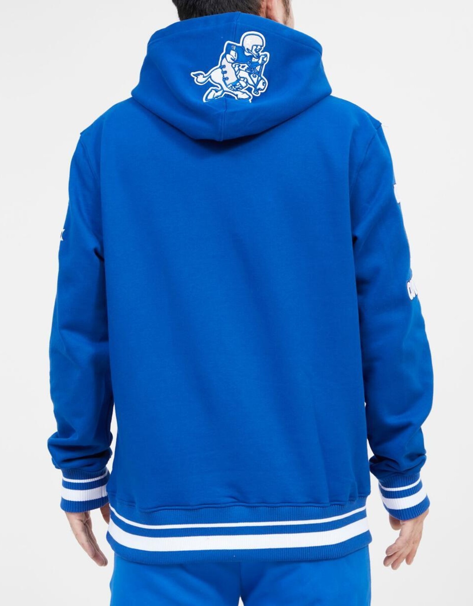 Pro Standard Dallas Cowboys Men's Retro Classic Fleece Pullover Hoodie - Blue