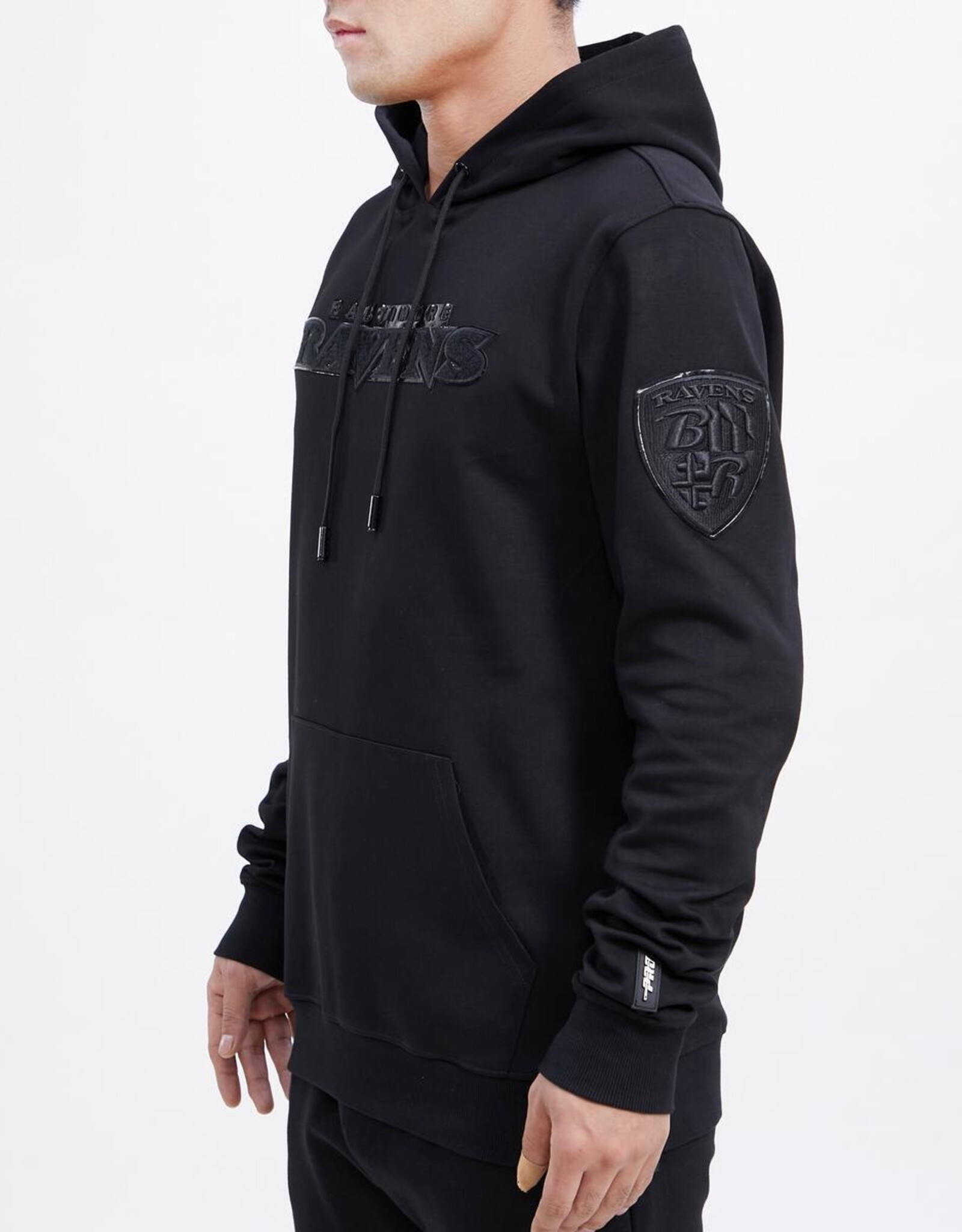 Pro Standard Baltimore Ravens Men's Triple Black Logo Hoodie