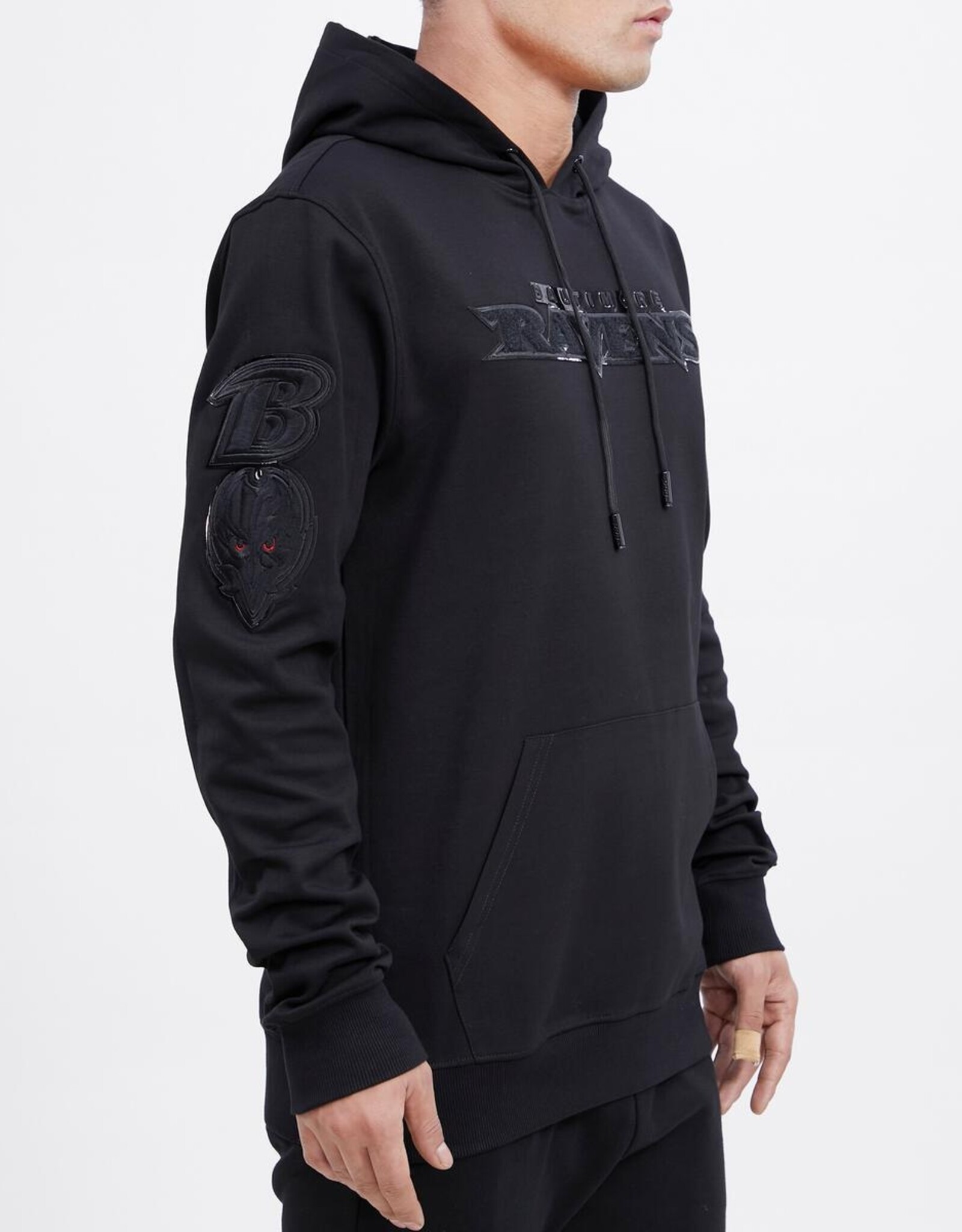 Pro Standard Baltimore Ravens Men's Triple Black Logo Hoodie