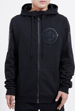 Pro Standard Pittsburgh Steelers Men's Triple Black Front Zip Hoodie
