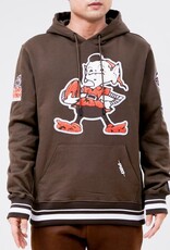 Pro Standard Cleveland Browns Men's Retro Classic Fleece Pullover Hoodie - Brown