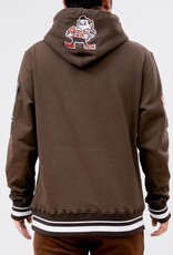 Pro Standard Cleveland Browns Men's Retro Classic Fleece Pullover Hoodie - Brown
