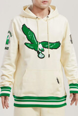 Pro Standard Philadelphia Eagles Men's Retro Classic Fleece Pullover Hoodie - Eggshell