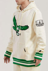 Pro Standard Philadelphia Eagles Men's Retro Classic Fleece Pullover Hoodie - Eggshell