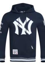Pro Standard New York Yankees Men's Retro Classic Fleece Pullover Hoodie - Navy
