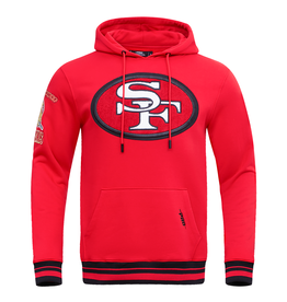 Pro Standard San Francisco 49ers Men's Retro Classic Fleece Pullover Hoodie - Red
