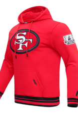 Pro Standard San Francisco 49ers Men's Retro Classic Fleece Pullover Hoodie - Red