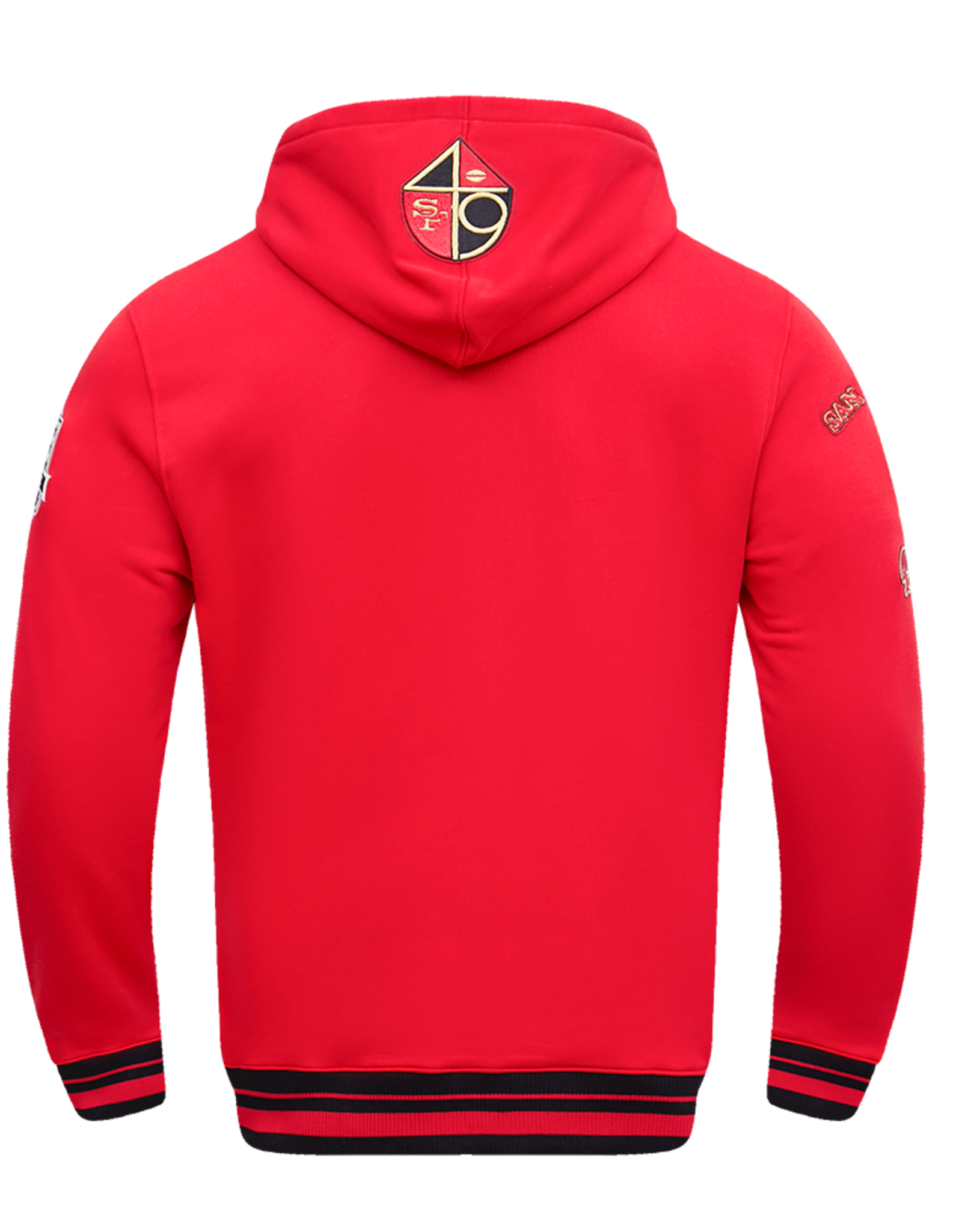 Pro Standard San Francisco 49ers Men's Retro Classic Fleece Pullover Hoodie - Red