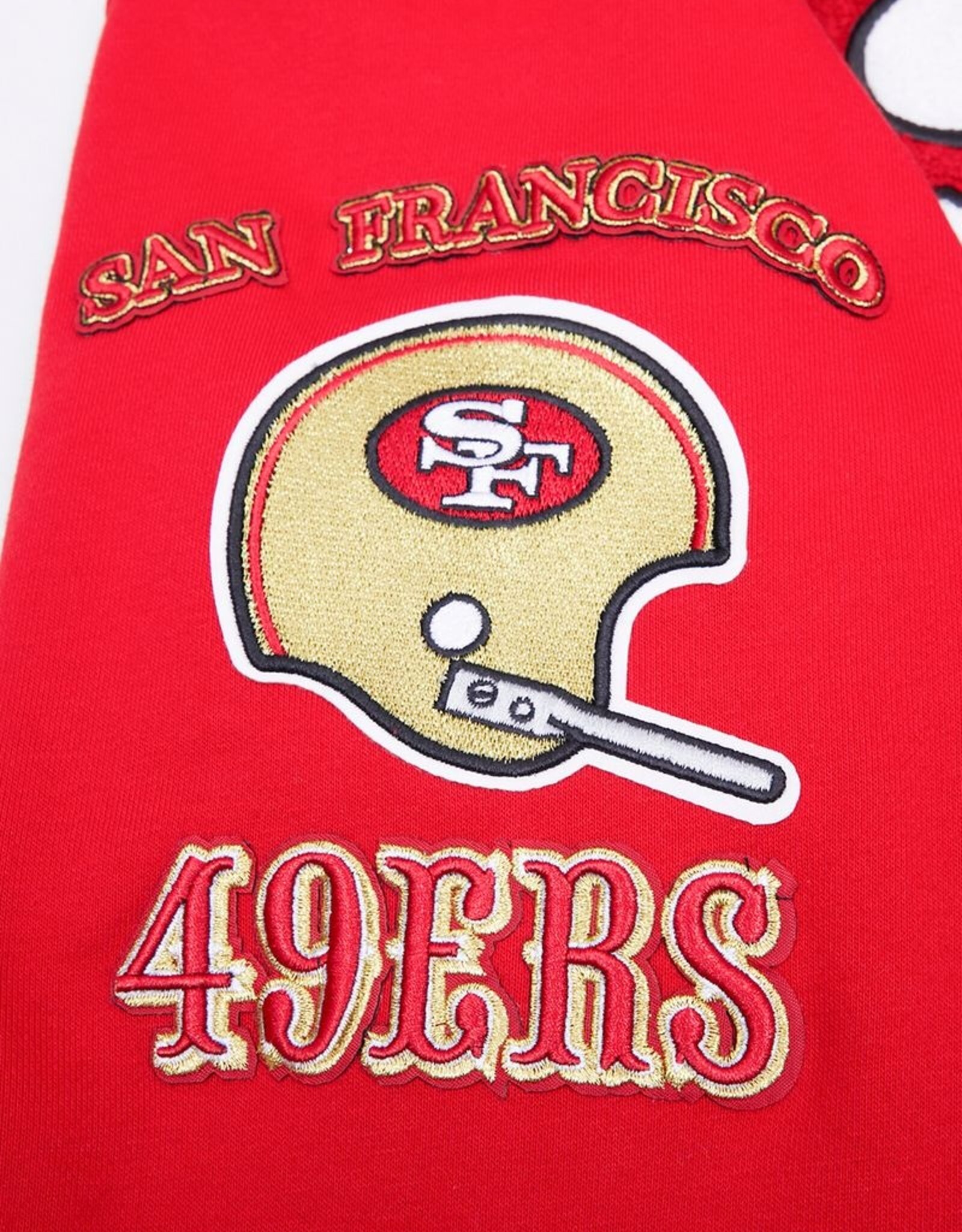 Pro Standard San Francisco 49ers Men's Retro Classic Fleece Pullover Hoodie - Red