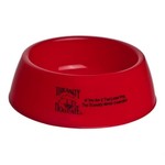 Dog Bowl - Red - Plastic