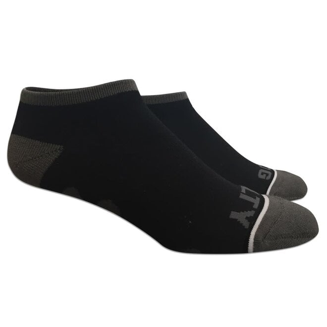 Socks-No Show Black/Gray